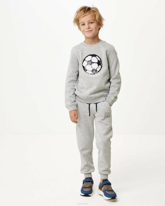 pelēks 42PB965 zēni Mexx divvirzienu sequince crewneck tuvcīņa