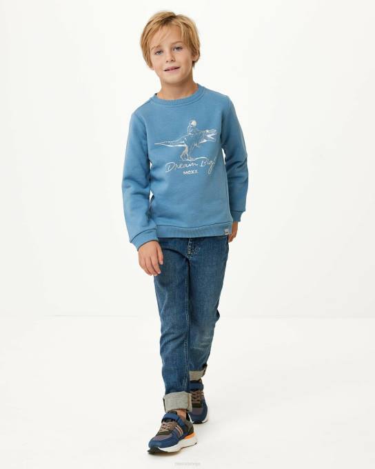 zils 42PB946 zēni Mexx crewneck ar mākslas darbu vidū