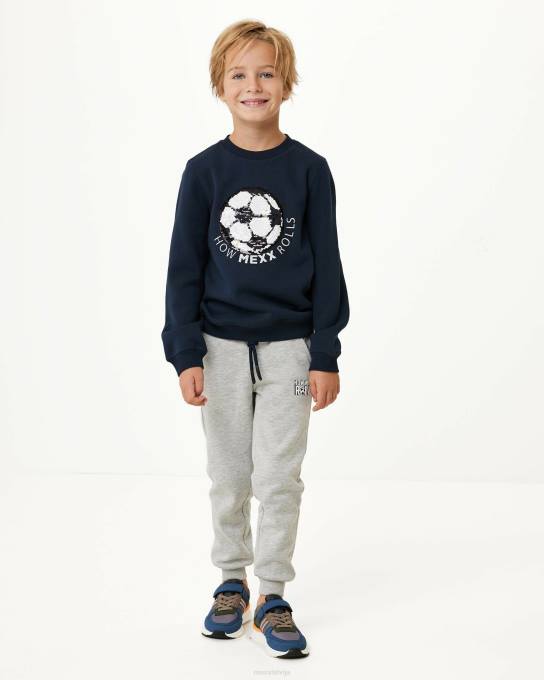 zils 42PB960 zēni Mexx divvirzienu sequince crewneck navy