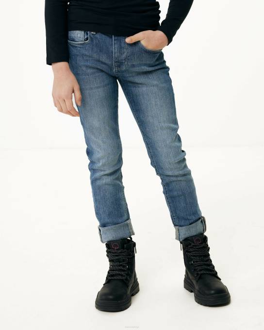 vintage 42PB782 meitenes Mexx juno mid waist/slim leg džinsi gaiši