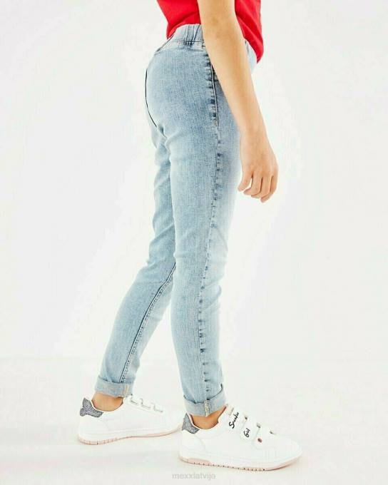 zils 42PB851 meitenes Mexx nikkie skinny leg džinsi jegging gaiši zilā krāsā
