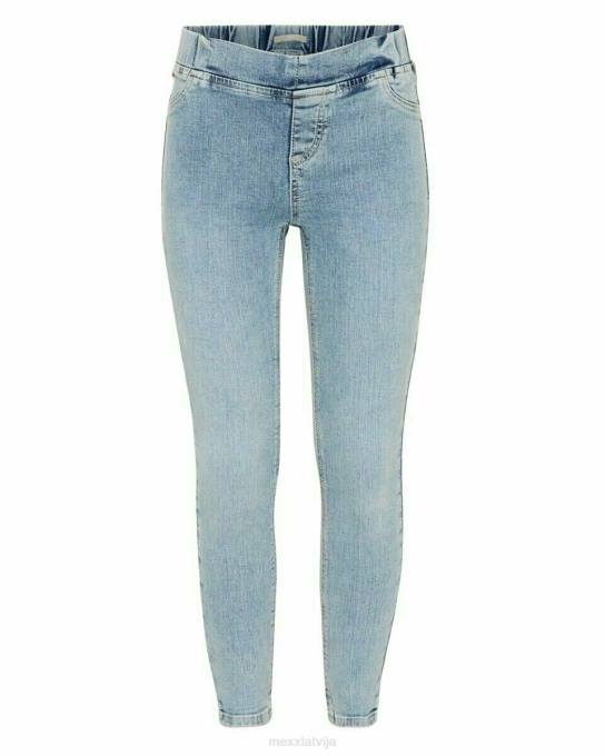 zils 42PB851 meitenes Mexx nikkie skinny leg džinsi jegging gaiši zilā krāsā
