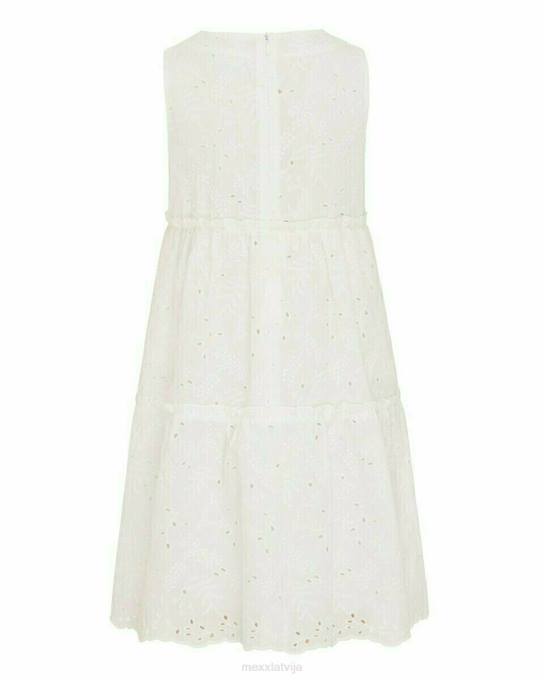 balts 42PB863 meitenes Mexx bridery kleita gandrīz balta