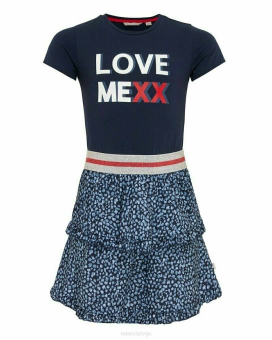 zils 42PB843 meitenes Mexx divi vienā kleitā navy