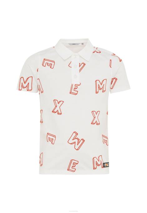 apelsīns 42PB901 zēni Mexx polo apdruka gandrīz balta