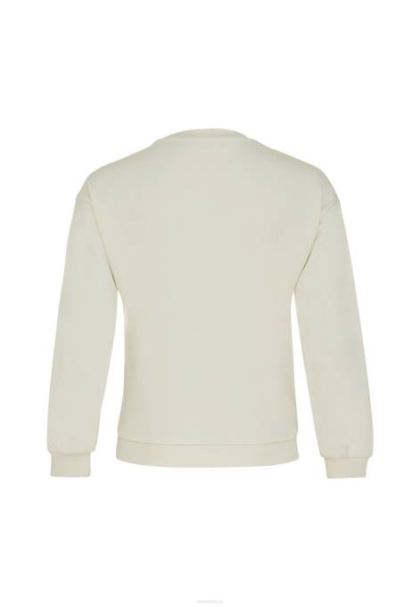 bēšs 42PB819 meitenes Mexx crewneck džemperis ekru