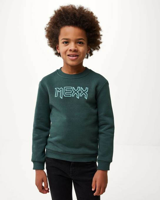 zaļš 42PB943 zēni Mexx crewneck logo pārvadātājs tumšs
