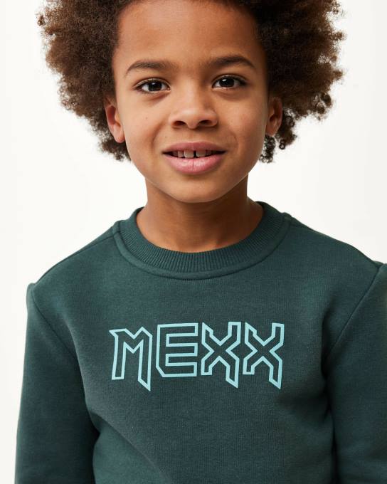 zaļš 42PB943 zēni Mexx crewneck logo pārvadātājs tumšs