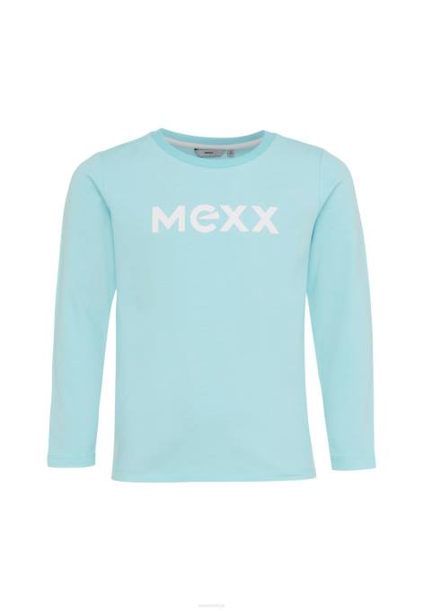 zils 42PB903 zēni Mexx T-krekla gumijas apdruka ar garām piedurknēm