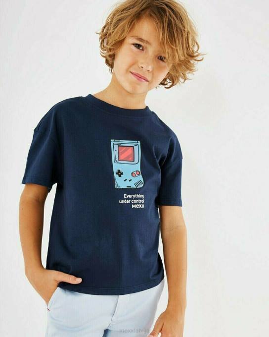 zils 42PB973 zēni Mexx mākslas darbs t-krekls navy