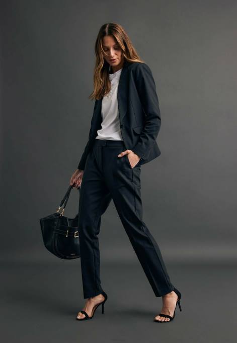 schwarz 42PB103 sievietes Mexx pantalons melns
