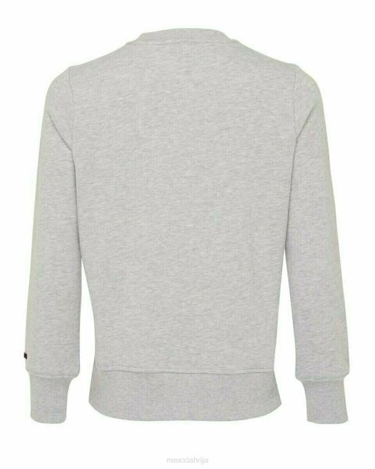 pelēks 42PB412 sievietes Mexx sequins crewneck džemperis pelēks tuvcīņa