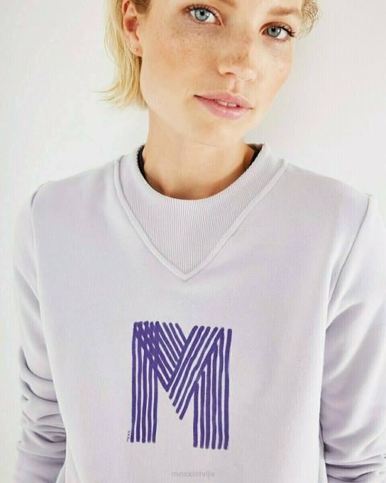 violets 42PB409 sievietes Mexx crewneck džemperis ceriņi