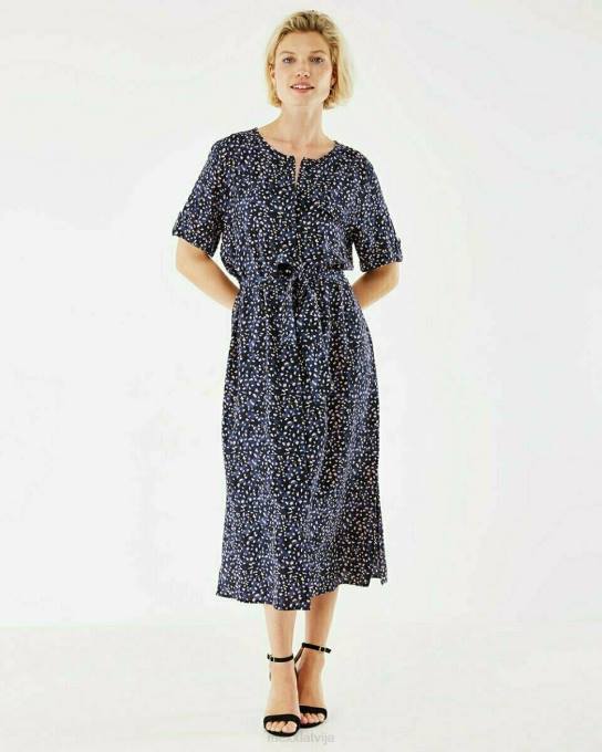 zils 42PB192 sievietes Mexx midi kleita navy