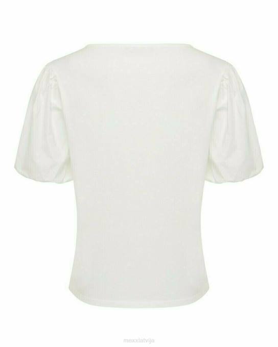 balts 42PB120 sievietes Mexx puff piedurkņu tops