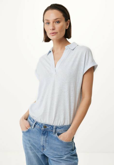 zils 42PB132 sievietes Mexx īsu piedurkņu polo tee baby