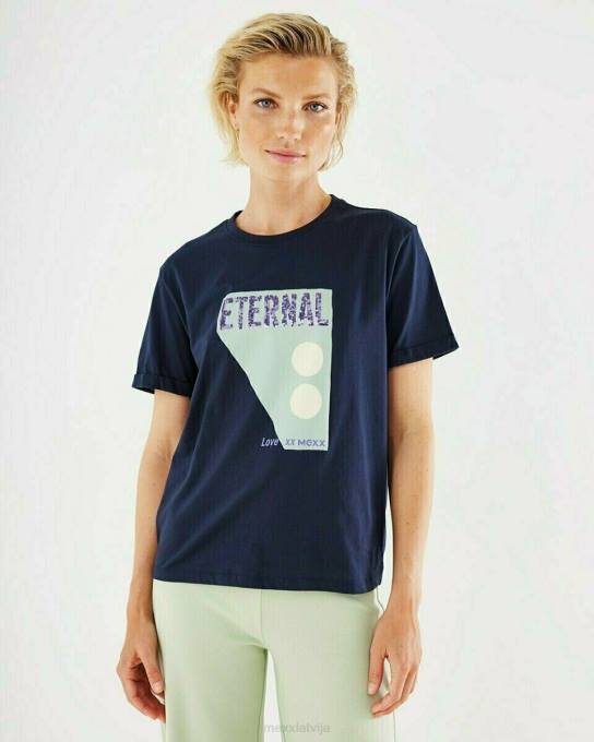 zils 42PB408 sievietes Mexx crewneck T-krekls navy