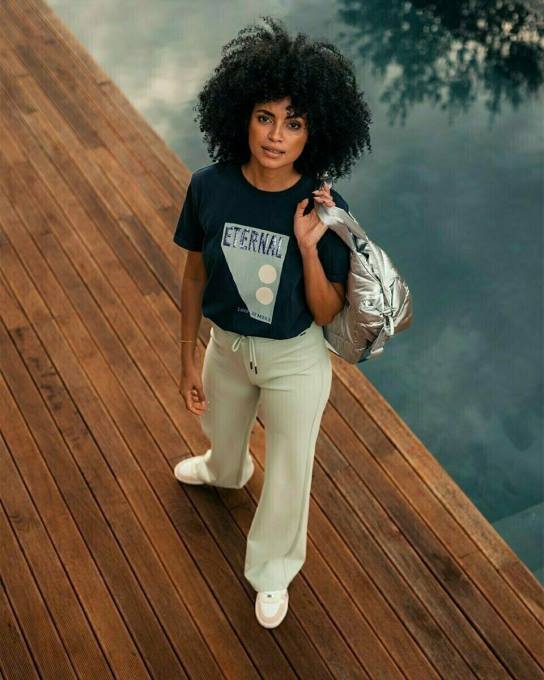 zils 42PB408 sievietes Mexx crewneck T-krekls navy