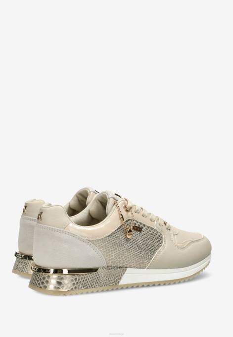 bēšs 42PB329 sievietes Mexx sneaker fleur smiltis