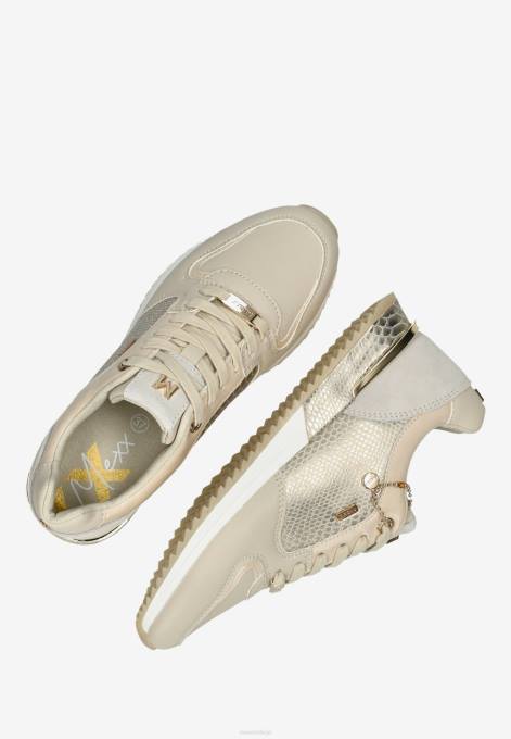 bēšs 42PB329 sievietes Mexx sneaker fleur smiltis