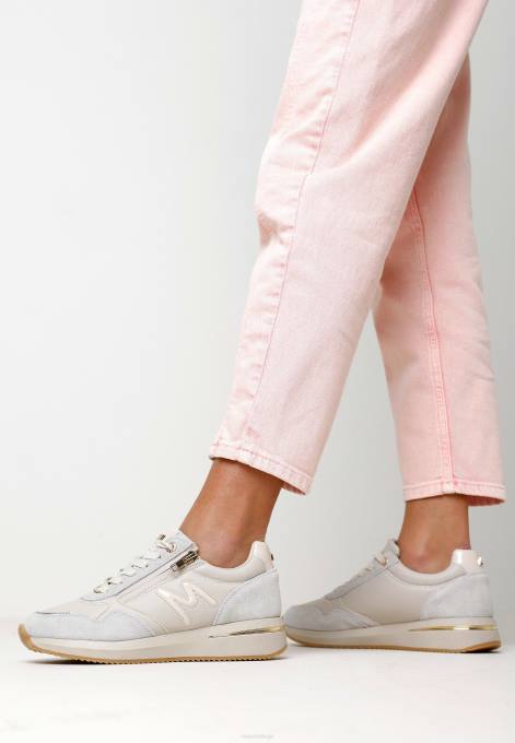 bēšs 42PB335 sievietes Mexx sneaker lenthe smiltis