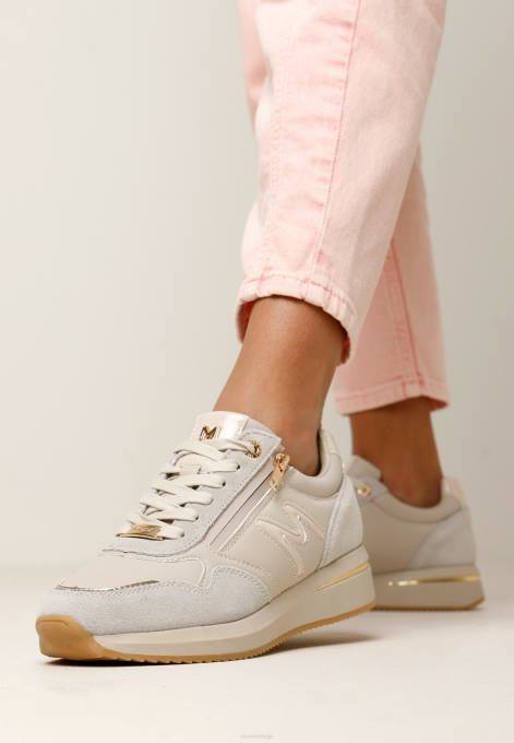 bēšs 42PB335 sievietes Mexx sneaker lenthe smiltis