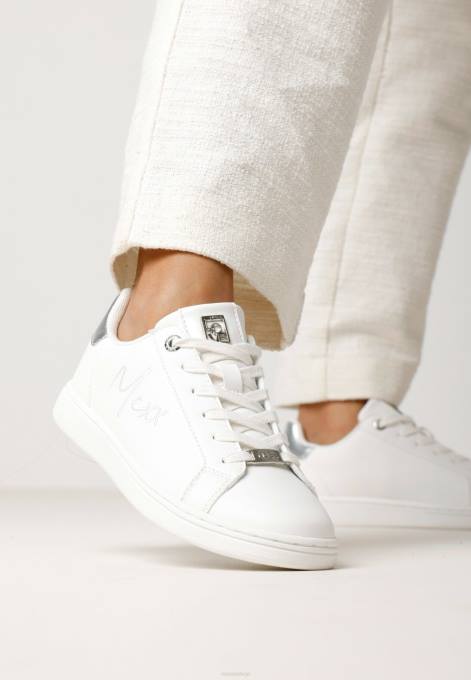 balts 42PB305 sievietes Mexx sneaker glib/sudrabs