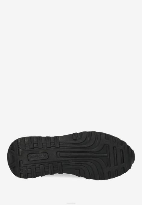 schwarz 42PB347 sievietes Mexx sneaker juju spark melns/sudrabs