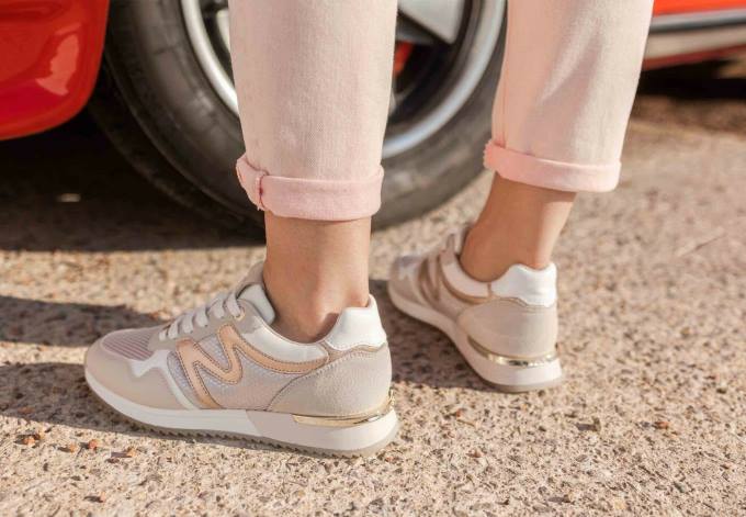 zelts 42PB310 sievietes Mexx sneaker Kate rosegold