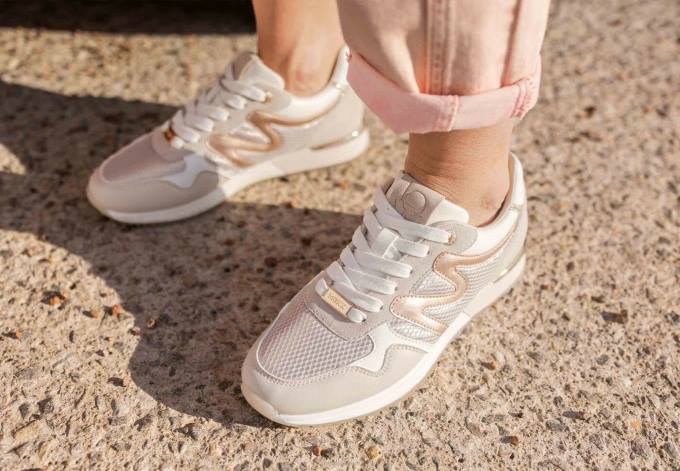 zelts 42PB310 sievietes Mexx sneaker Kate rosegold