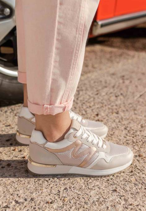 zelts 42PB310 sievietes Mexx sneaker Kate rosegold