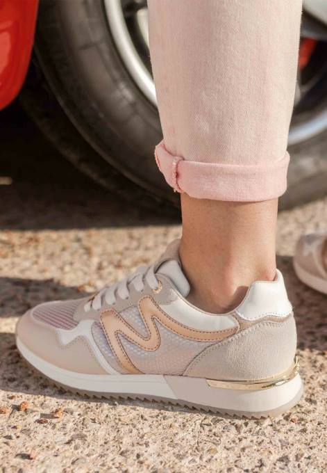 zelts 42PB310 sievietes Mexx sneaker Kate rosegold