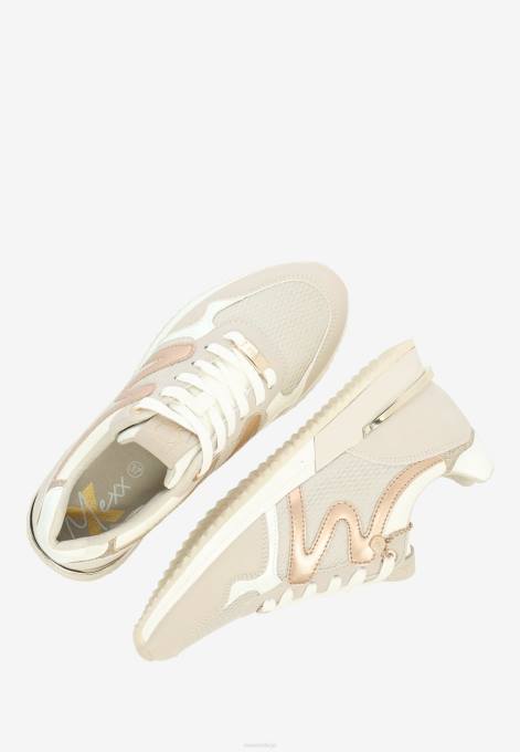 zelts 42PB310 sievietes Mexx sneaker Kate rosegold