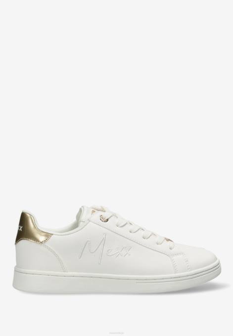 zelts 42PB354 sievietes Mexx sneaker glib balta