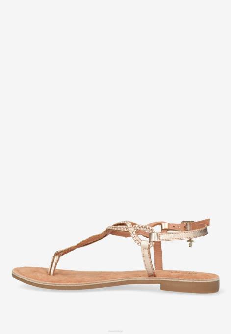 rozā 42PB277 sievietes Mexx sandales jolene rosegold