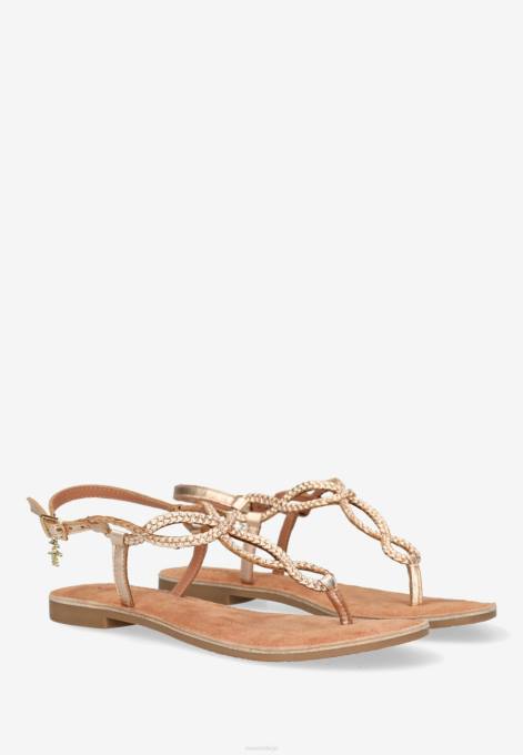 rozā 42PB277 sievietes Mexx sandales jolene rosegold