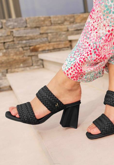 schwarz 42PB240 sievietes Mexx papēžu sandales lilah melnas