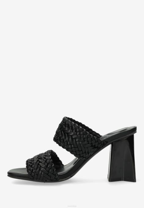 schwarz 42PB240 sievietes Mexx papēžu sandales lilah melnas