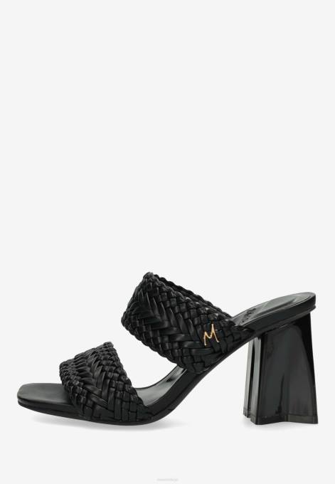 schwarz 42PB240 sievietes Mexx papēžu sandales lilah melnas