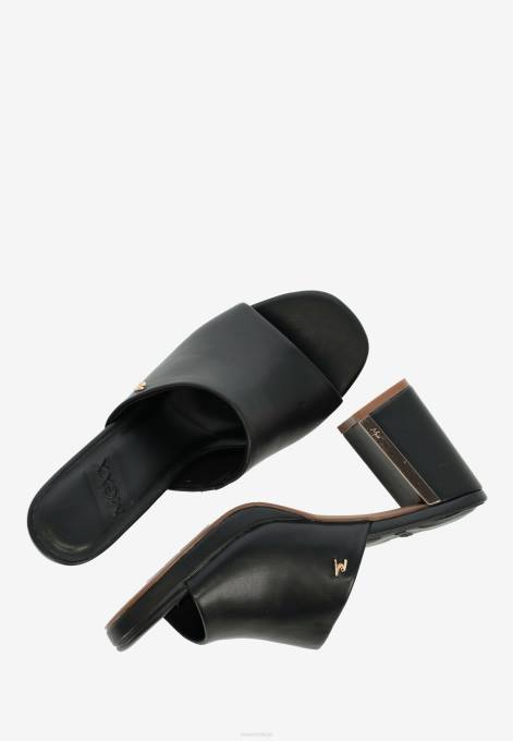 schwarz 42PB349 sievietes Mexx papēžu sandales lulu melnas