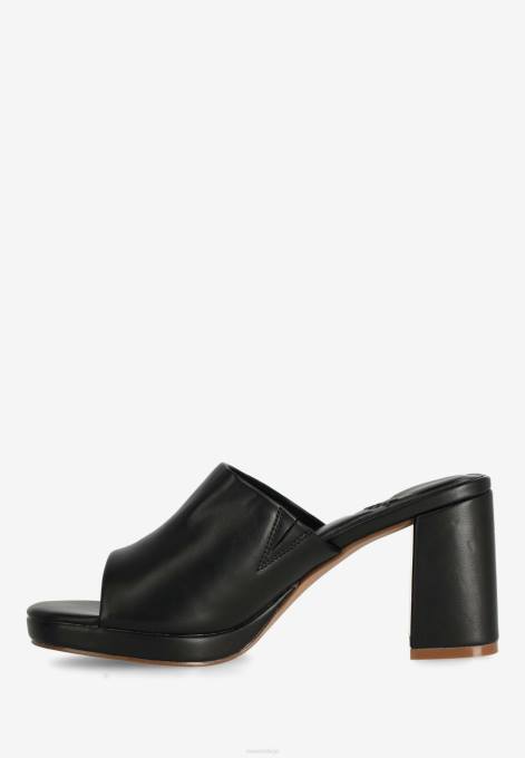 schwarz 42PB349 sievietes Mexx papēžu sandales lulu melnas