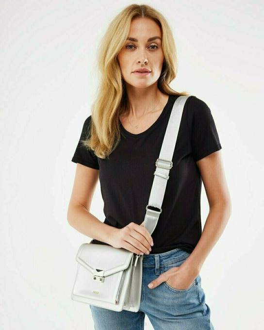 Sudrabs 42PB424 sievietes Mexx crossbody soma