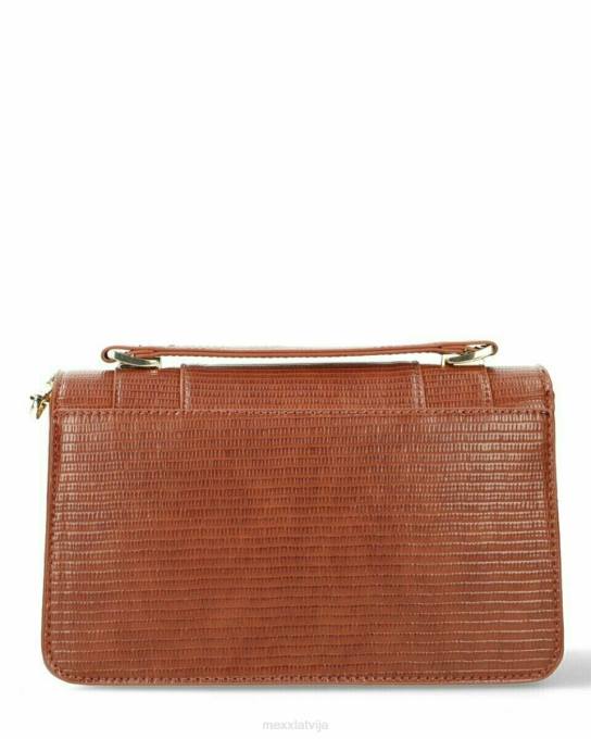 brūns 42PB435 sievietes Mexx flapover crossbody soma brūna