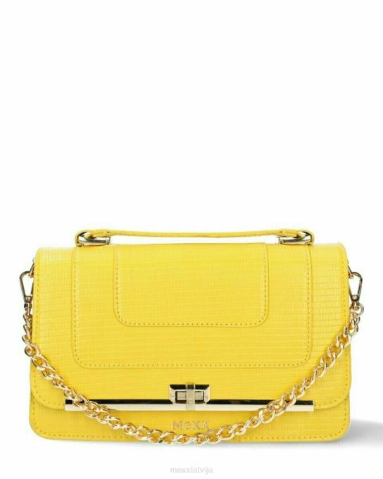 dzeltens 42PB422 sievietes Mexx flapover crossbody soma