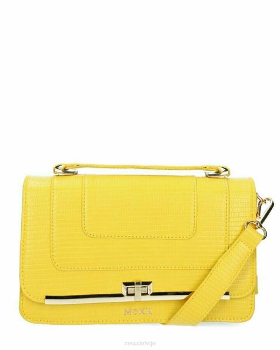 dzeltens 42PB422 sievietes Mexx flapover crossbody soma