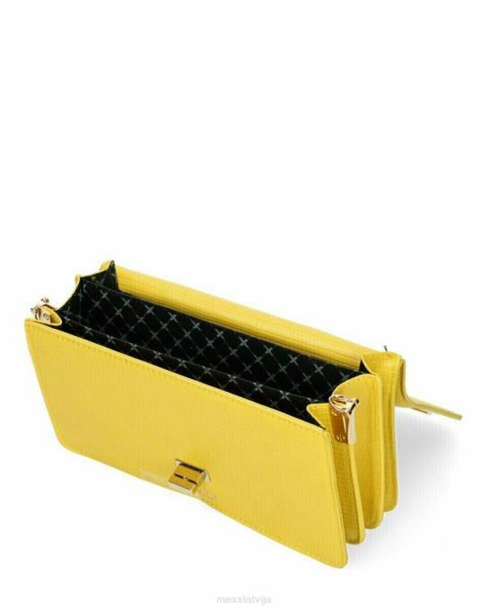 dzeltens 42PB422 sievietes Mexx flapover crossbody soma