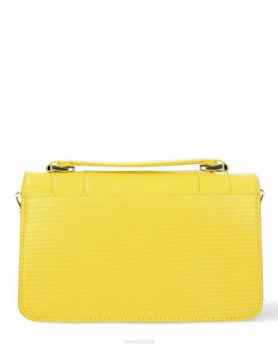 dzeltens 42PB422 sievietes Mexx flapover crossbody soma