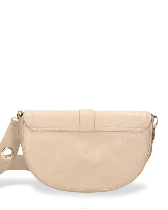 ekru 42PB429 sievietes Mexx croco halfmoon crossbody soma