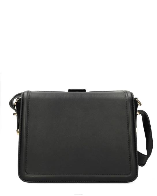 melns 42PB432 sievietes Mexx flapover crossbody soma