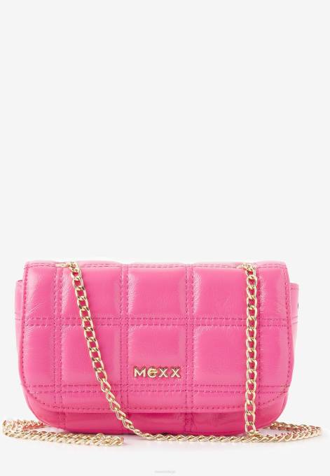 rozā 42PB414 sievietes Mexx stepēta crossbody soma neona